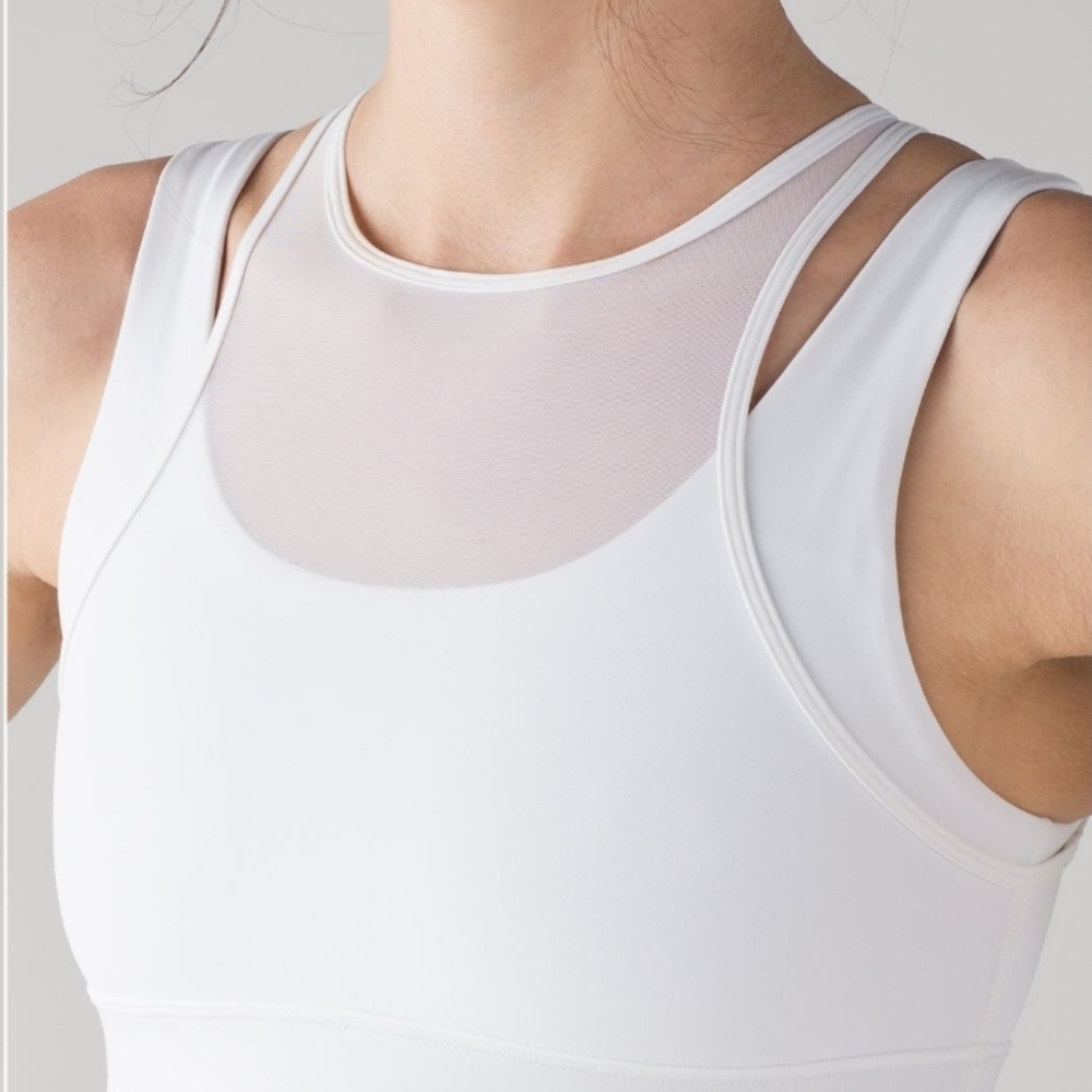 Lululemon Double Tap Bra II. Off White. Size 4. Flaw, Stains. - Picture 4 of 11